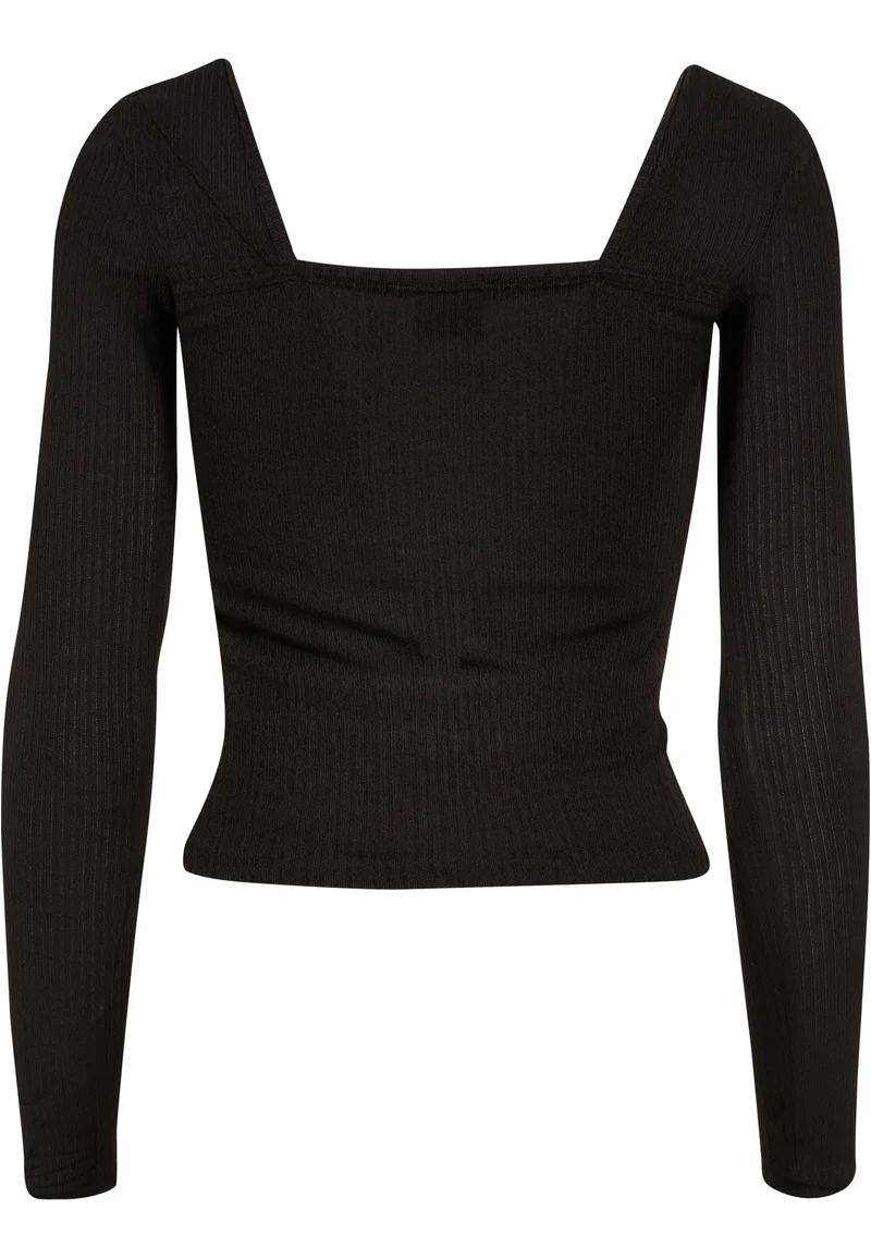 UC Rib Squared Neckline Longsleeve