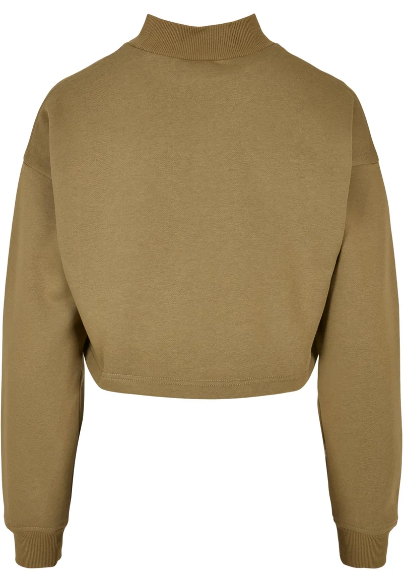 UC Cropped Oversized Sweat High Neck Crew