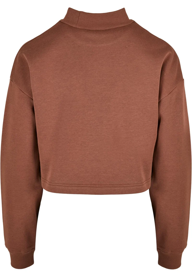 UC Cropped Oversized Sweat High Neck Crew