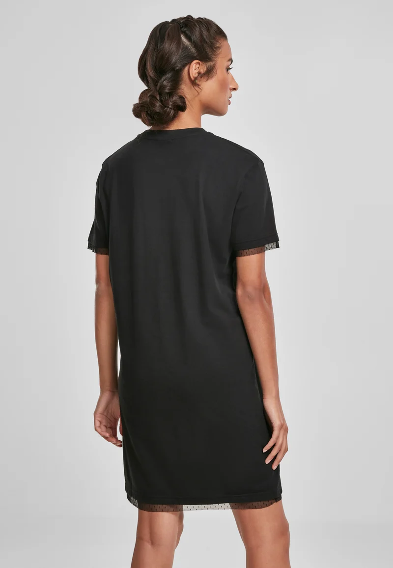 UC Boxy Lace Hem Tee Dress
