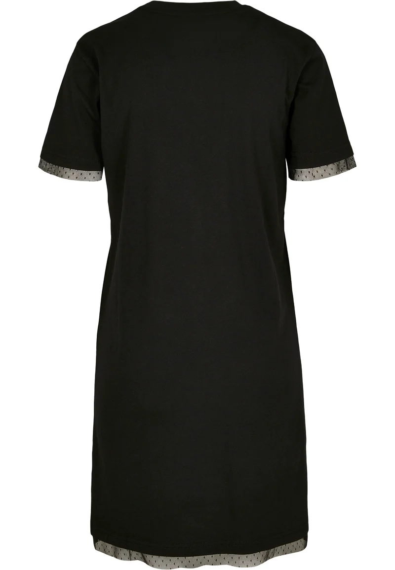 UC Boxy Lace Hem Tee Dress