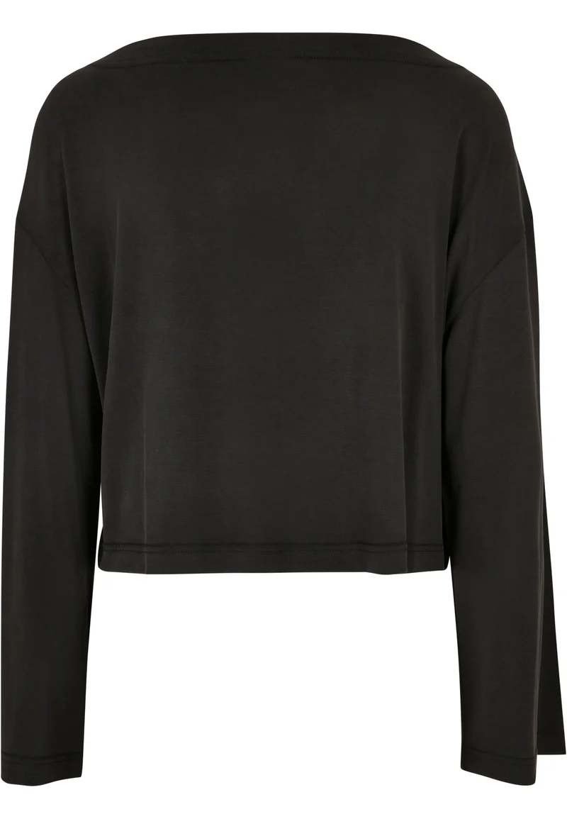 UC Short Modal Bateau Necklinie Longsleeve