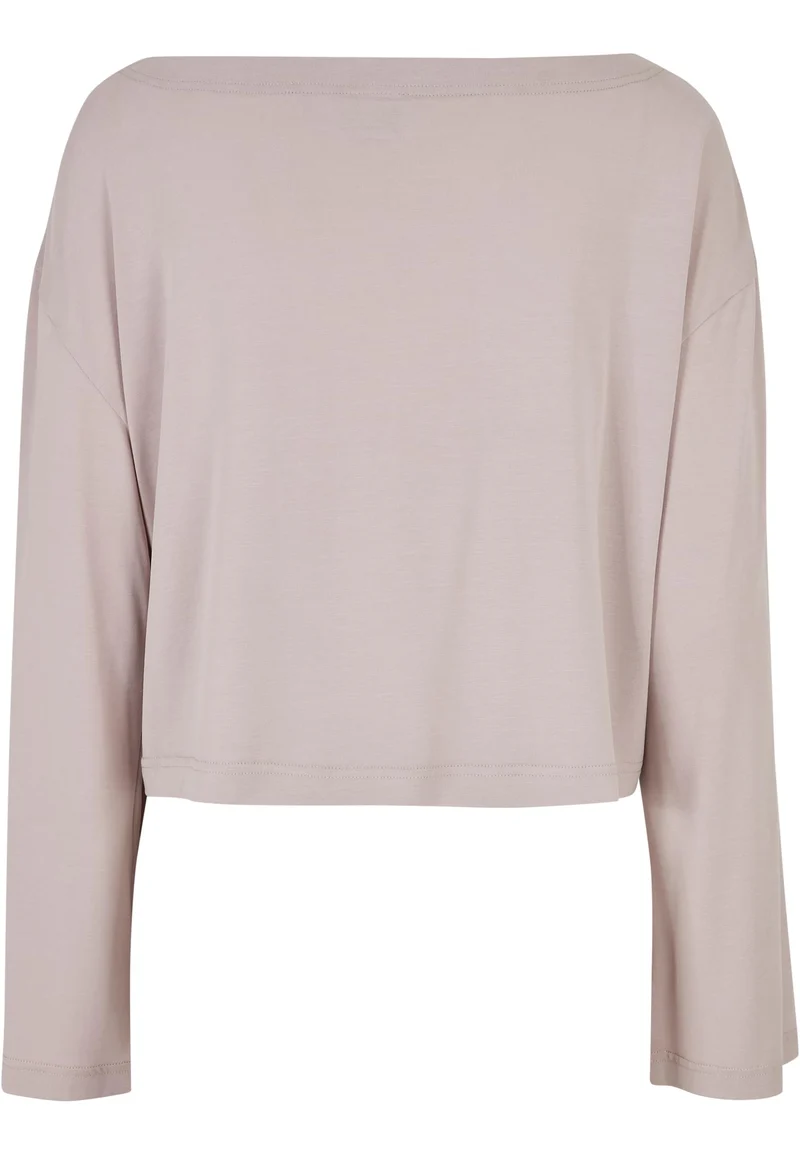 UC Short Modal Bateau Necklinie Longsleeve