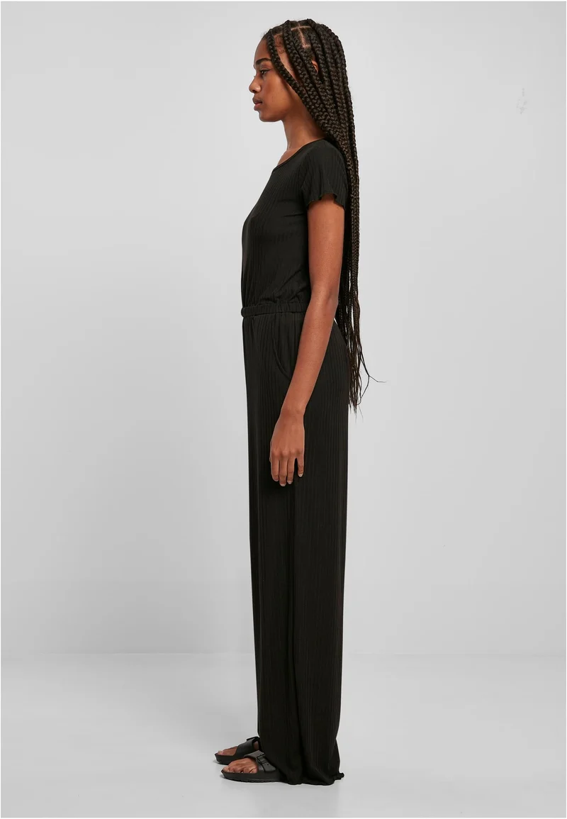 UC Rib Wid Leg Jumpsuit