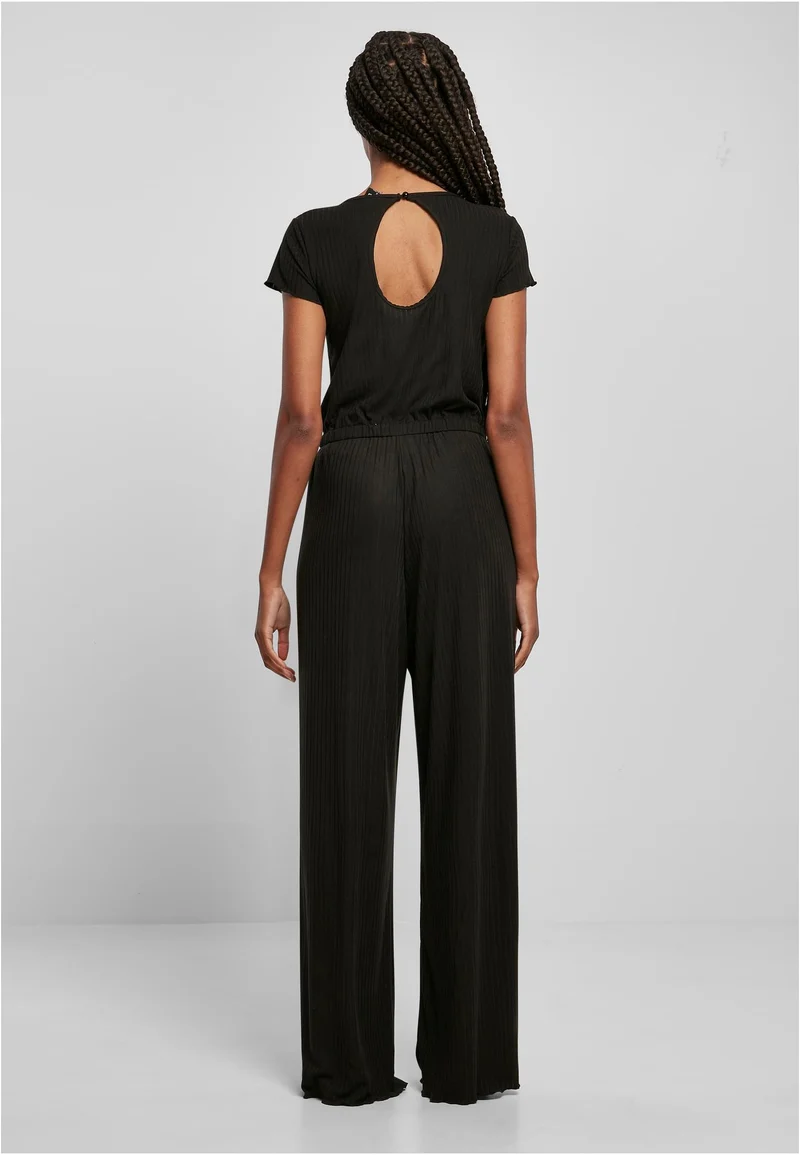 UC Rib Wid Leg Jumpsuit