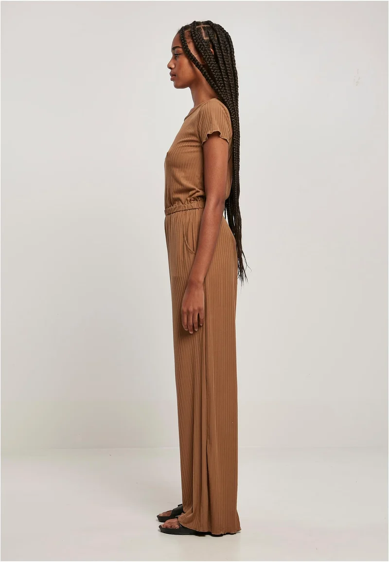 UC Rib Wid Leg Jumpsuit