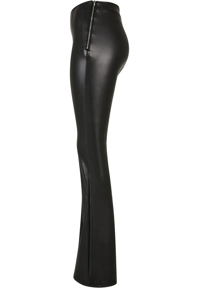 UC Synthetic Leather Flared Pants