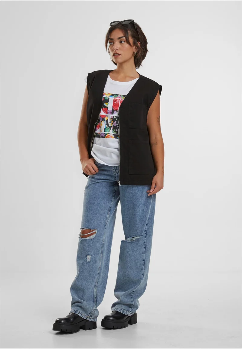 MT Run DMC Floral Extended Shoulder Tee