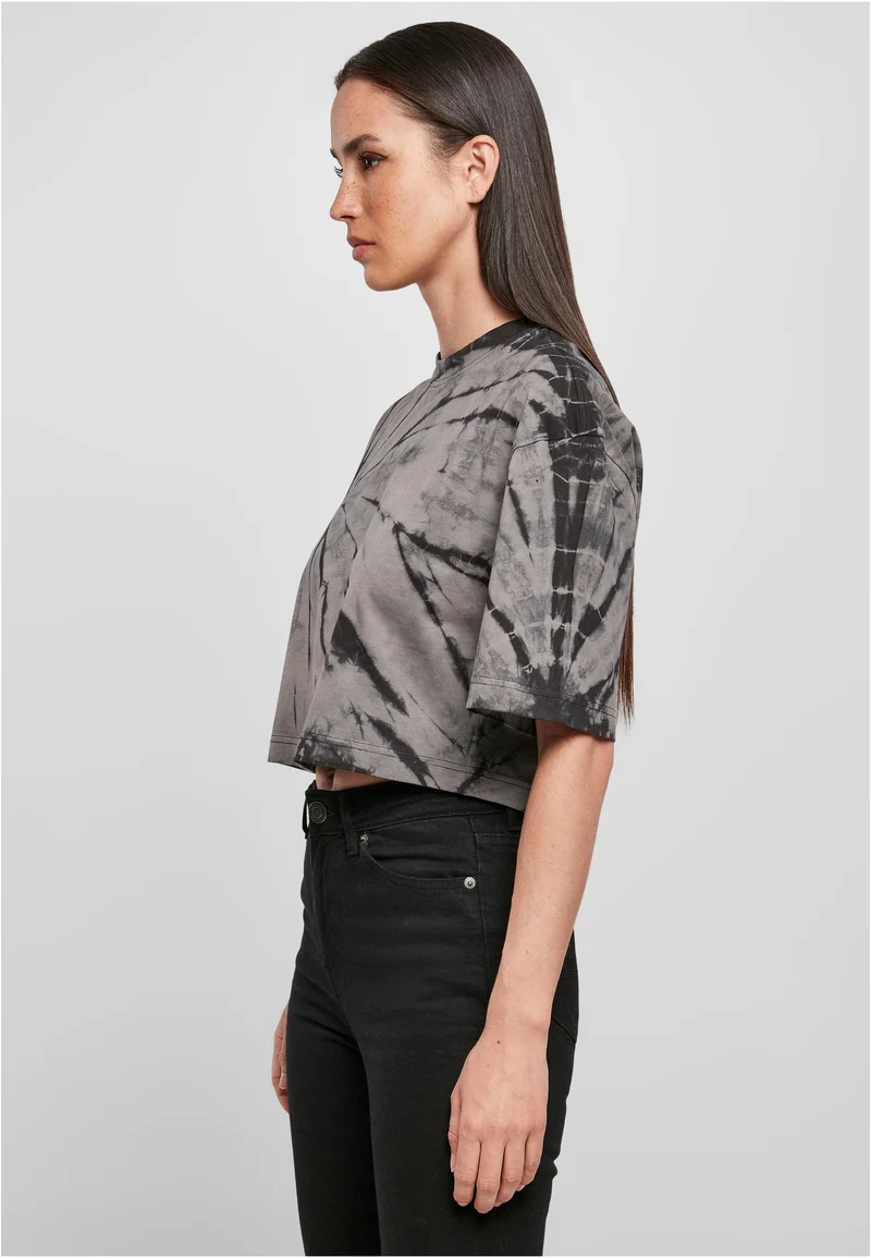 UC Oversized Cropped Tie Dye Tee