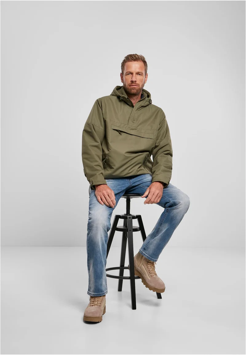 B Fleece Pull Over Windbreaker