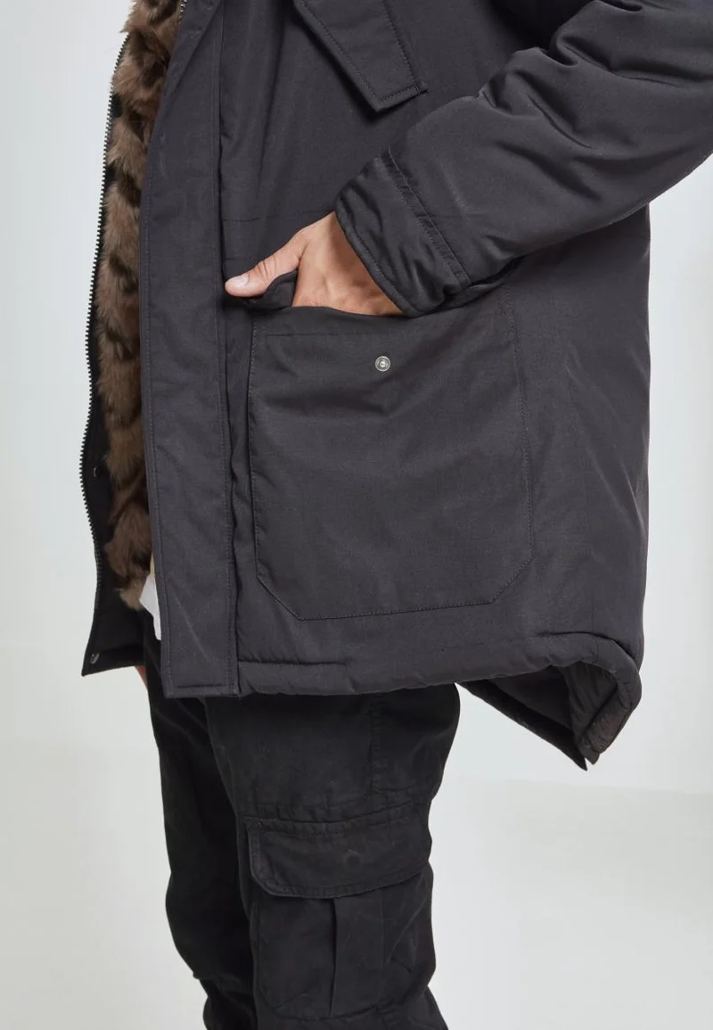 UC Hooded Faux Fur Parka