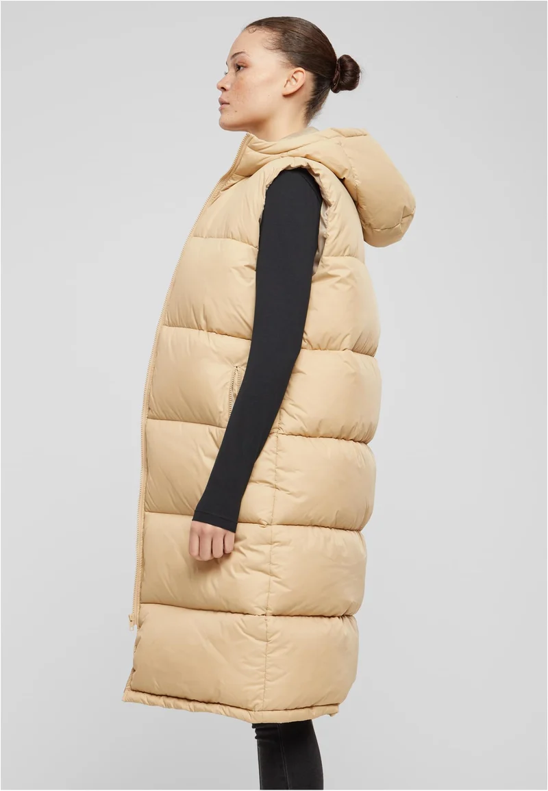 UC Long Hooded Puffer Vest