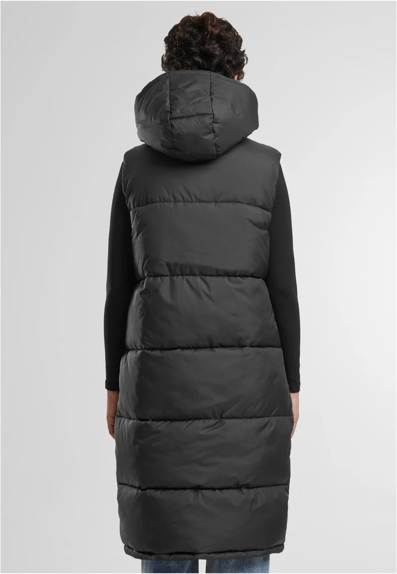 UC Long Hooded Puffer Vest