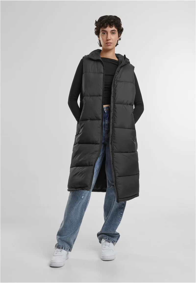 UC Long Hooded Puffer Vest