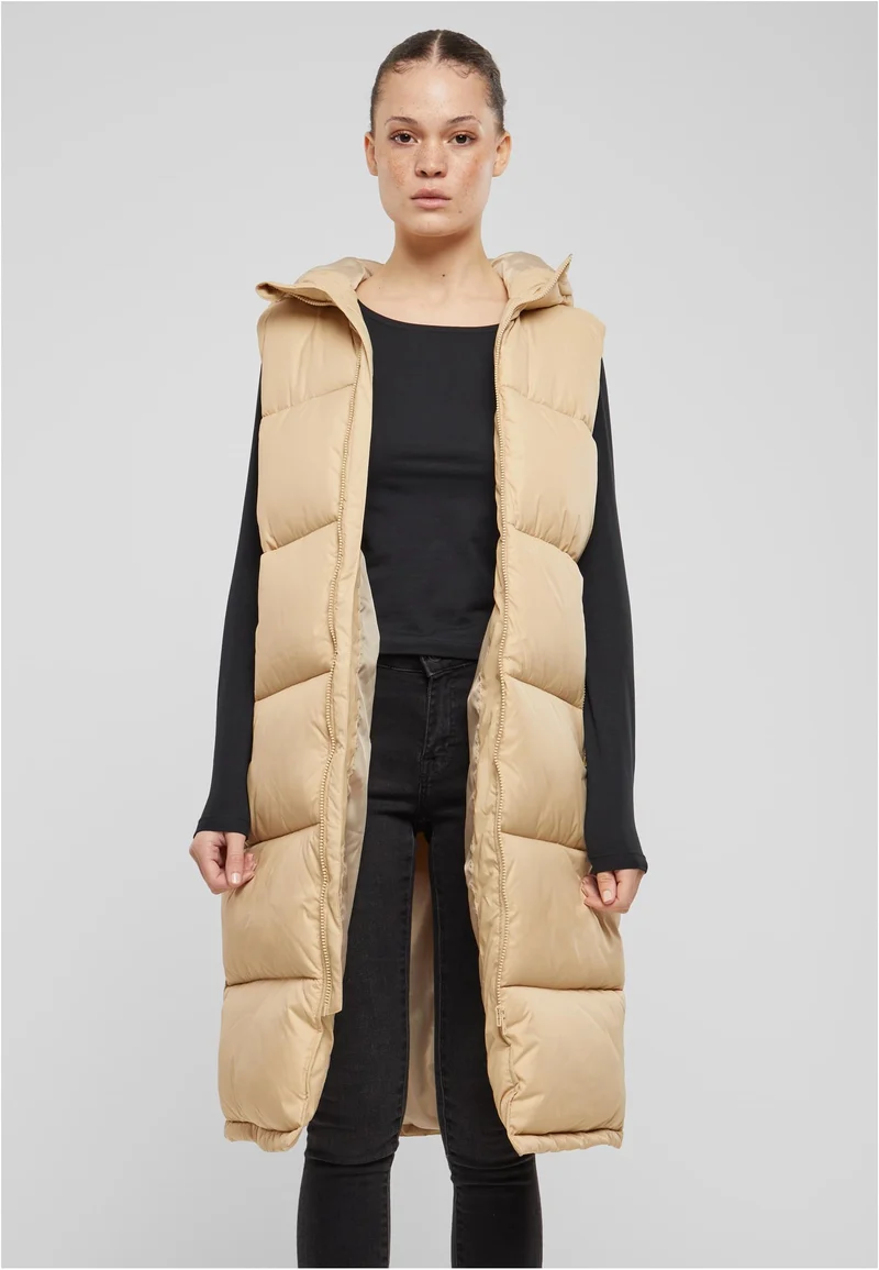 UC Long Hooded Puffer Vest