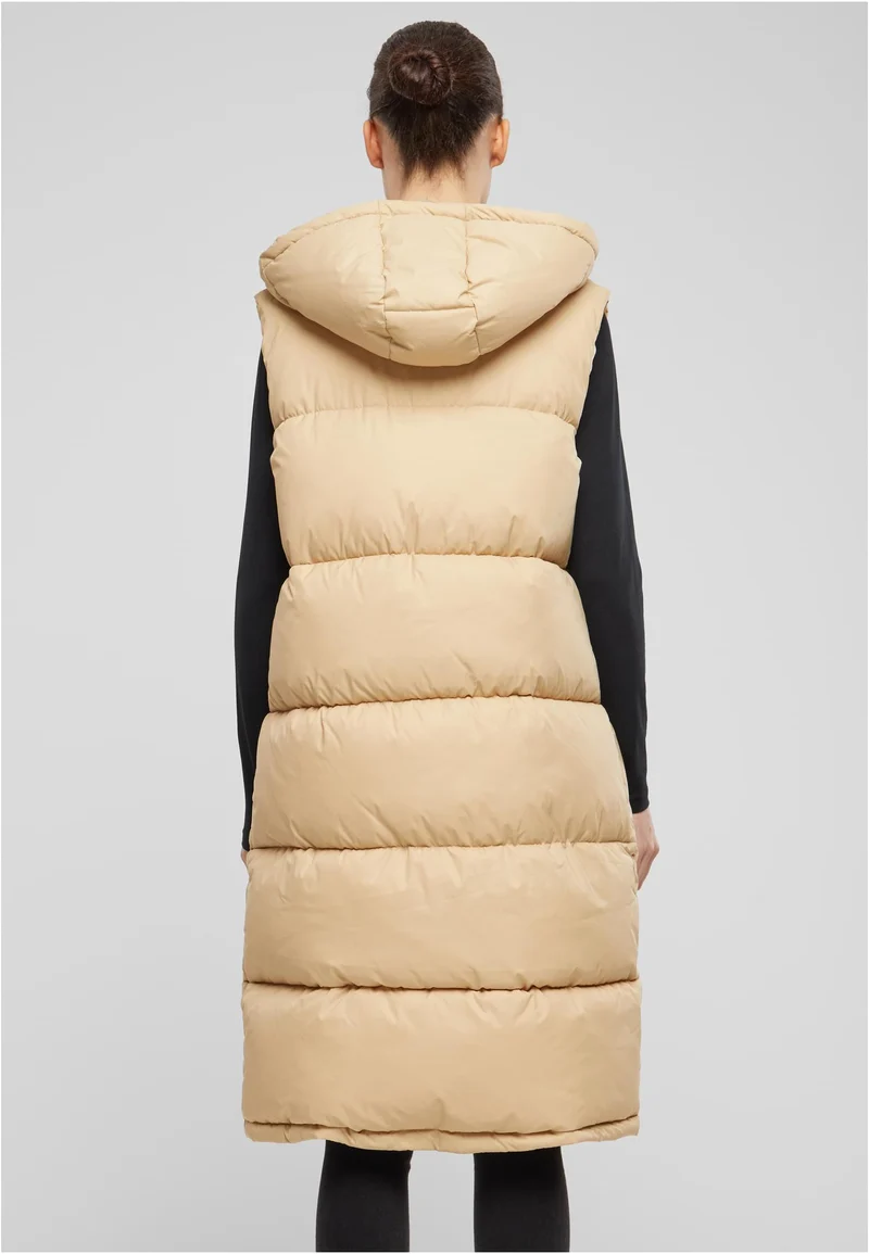 UC Long Hooded Puffer Vest