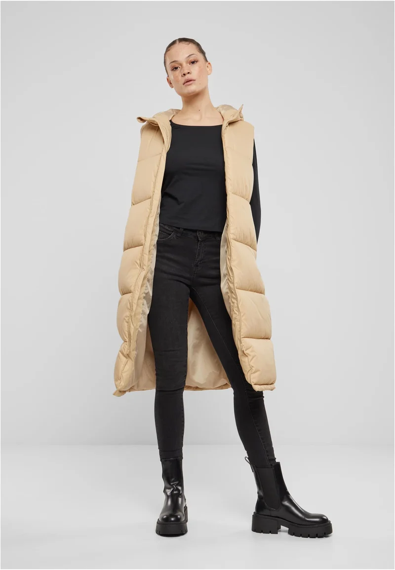 UC Long Hooded Puffer Vest