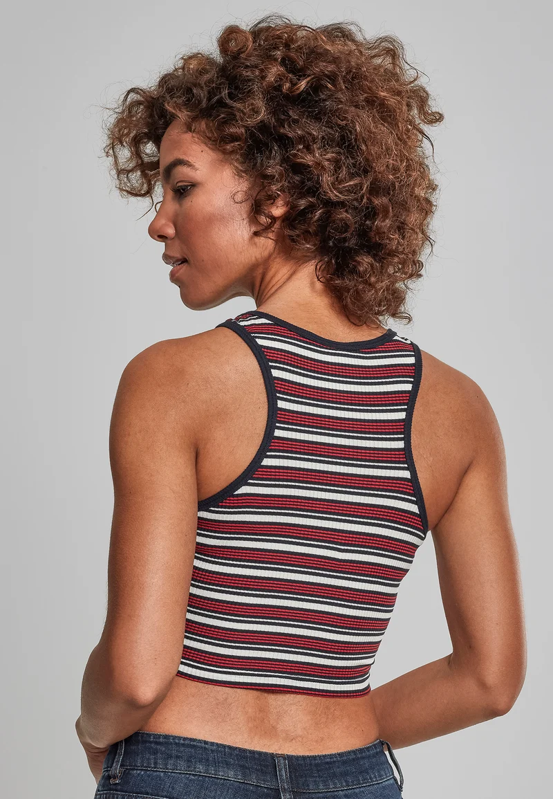 UC Rib Stripe Cropped Top