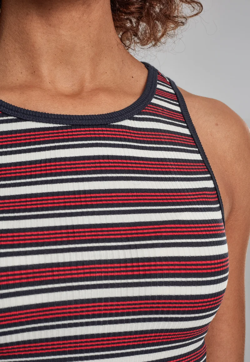 UC Rib Stripe Cropped Top