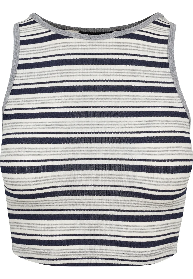 UC Rib Stripe Cropped Top