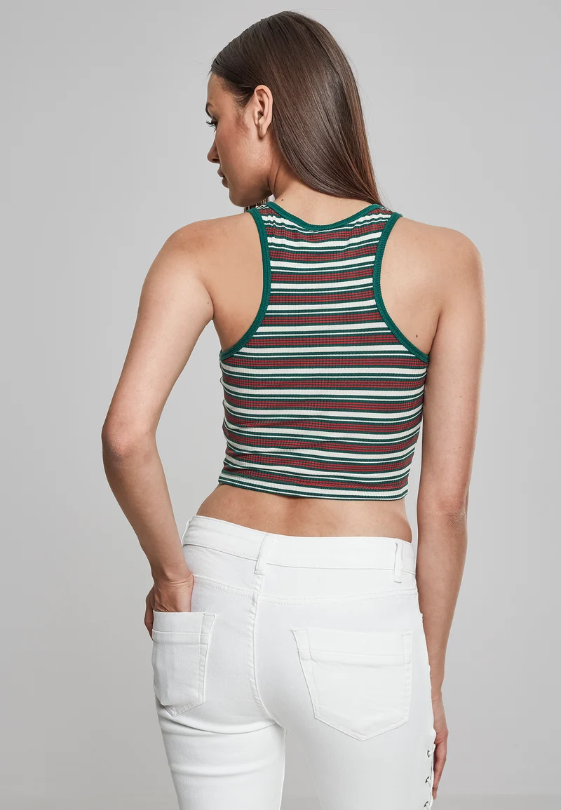 UC Rib Stripe Cropped Top
