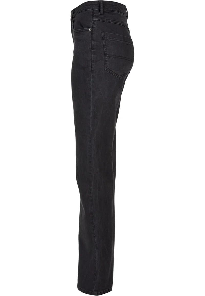 UC High Waisted Straight Slit Denim Pants