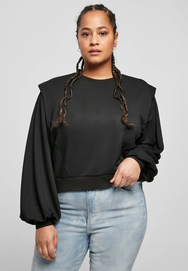 UC Padded Shoulder Modal Terry Crewneck