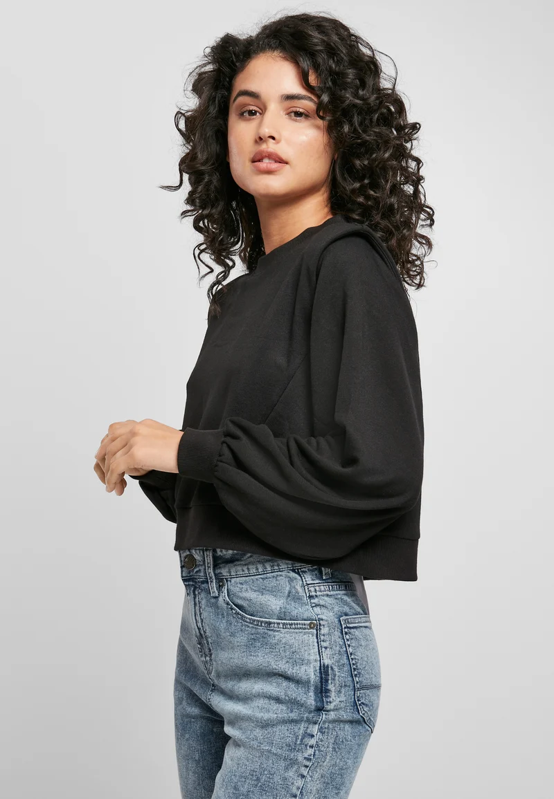 UC Padded Shoulder Modal Terry Crewneck