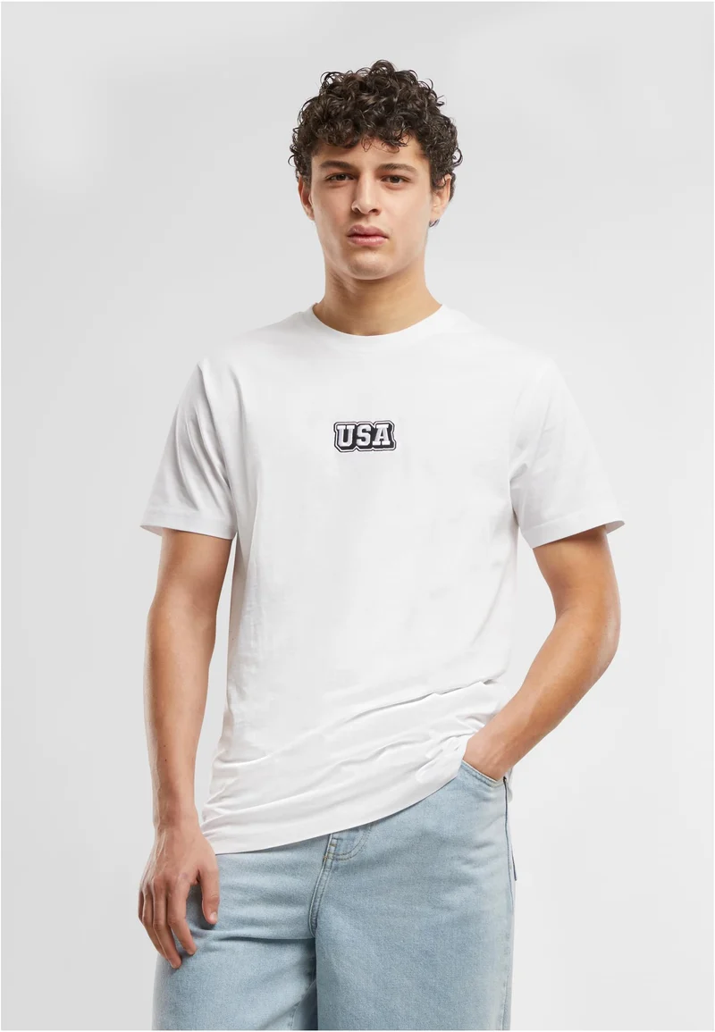 MT USA College Wording Patch Tee