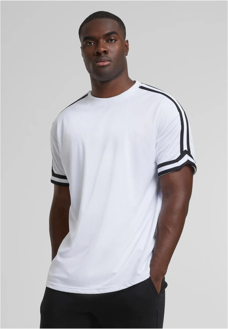UC Oversized Stripes Mesh Tee