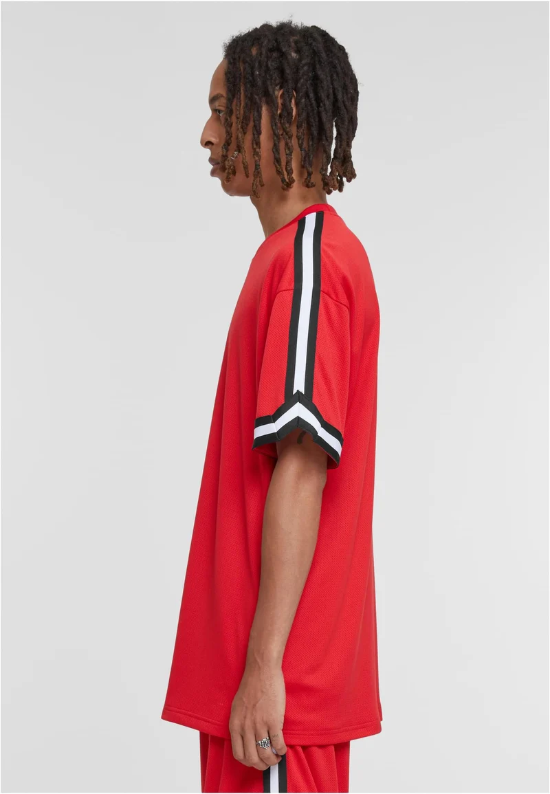 UC Oversized Stripes Mesh Tee
