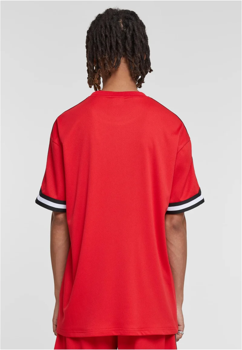 UC Oversized Stripes Mesh Tee