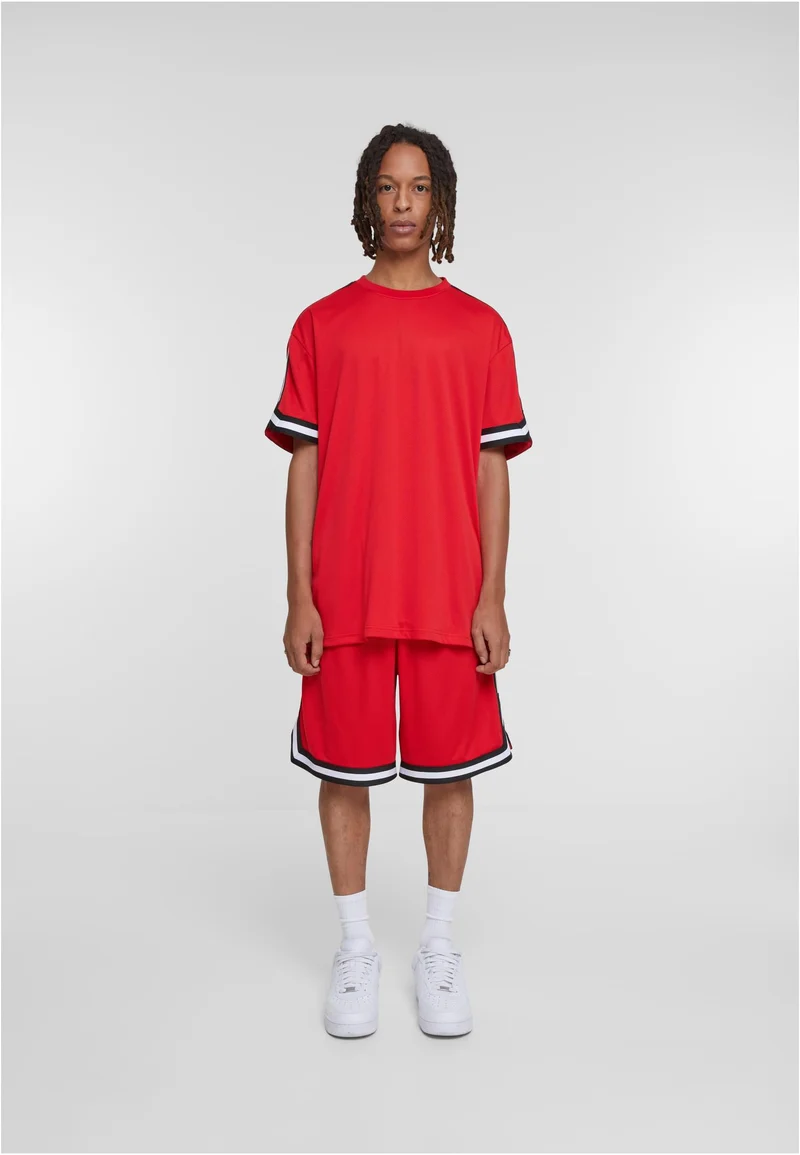 UC Oversized Stripes Mesh Tee