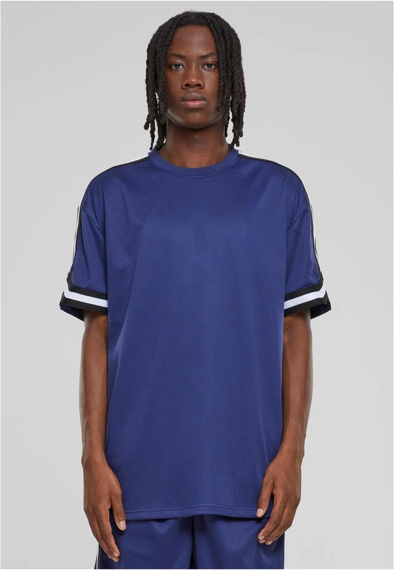 UC Oversized Stripes Mesh Tee