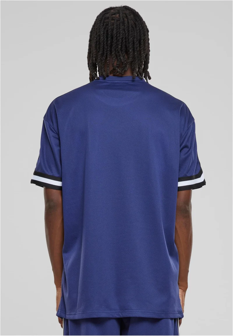 UC Oversized Stripes Mesh Tee