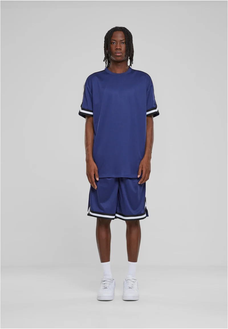 UC Oversized Stripes Mesh Tee