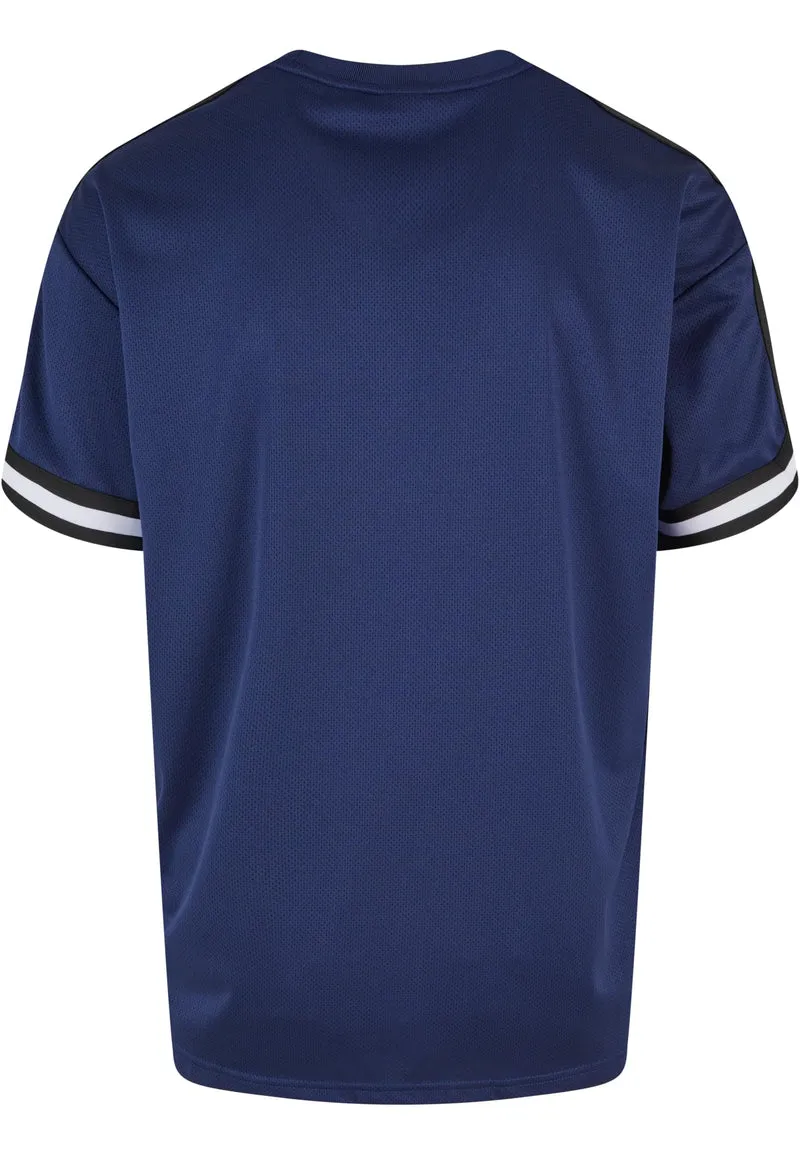 UC Oversized Stripes Mesh Tee