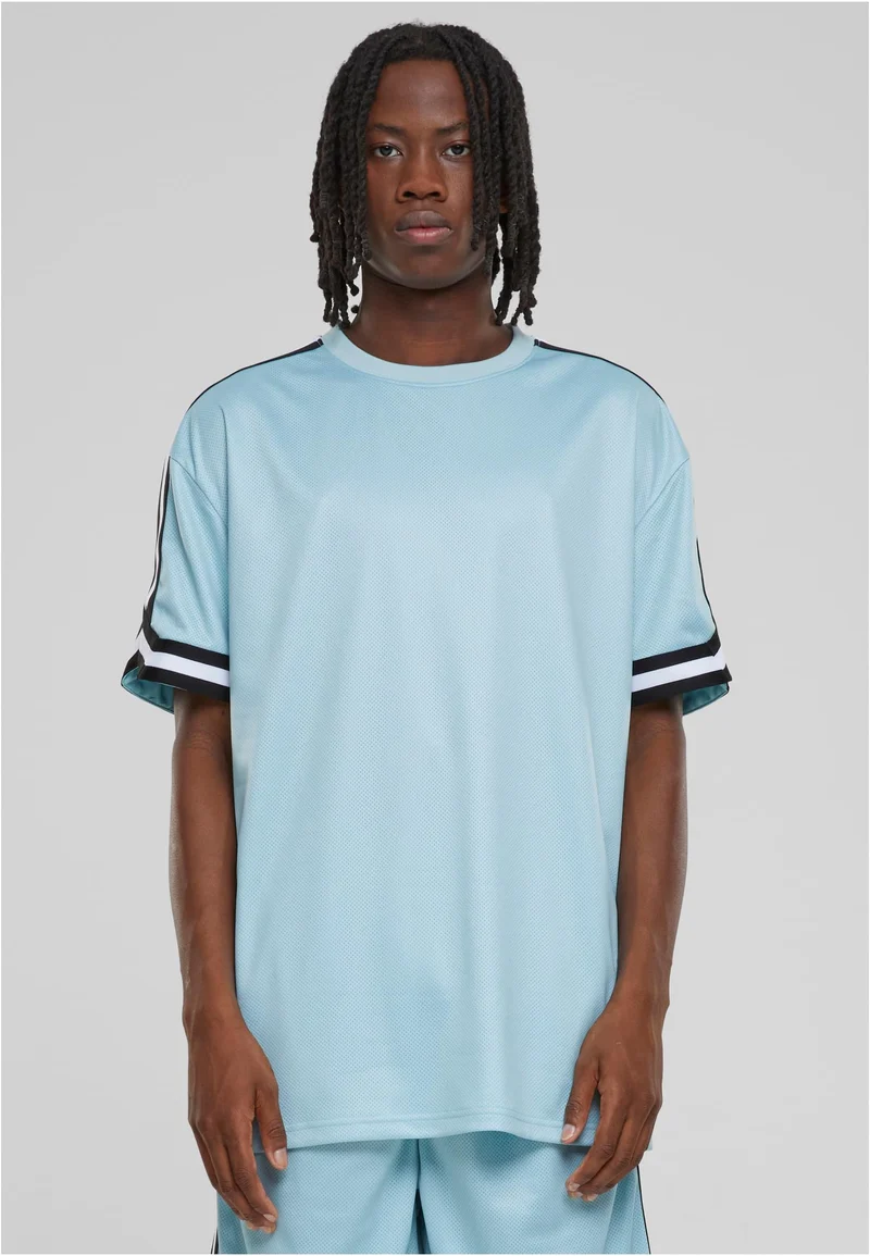 UC Oversized Stripes Mesh Tee