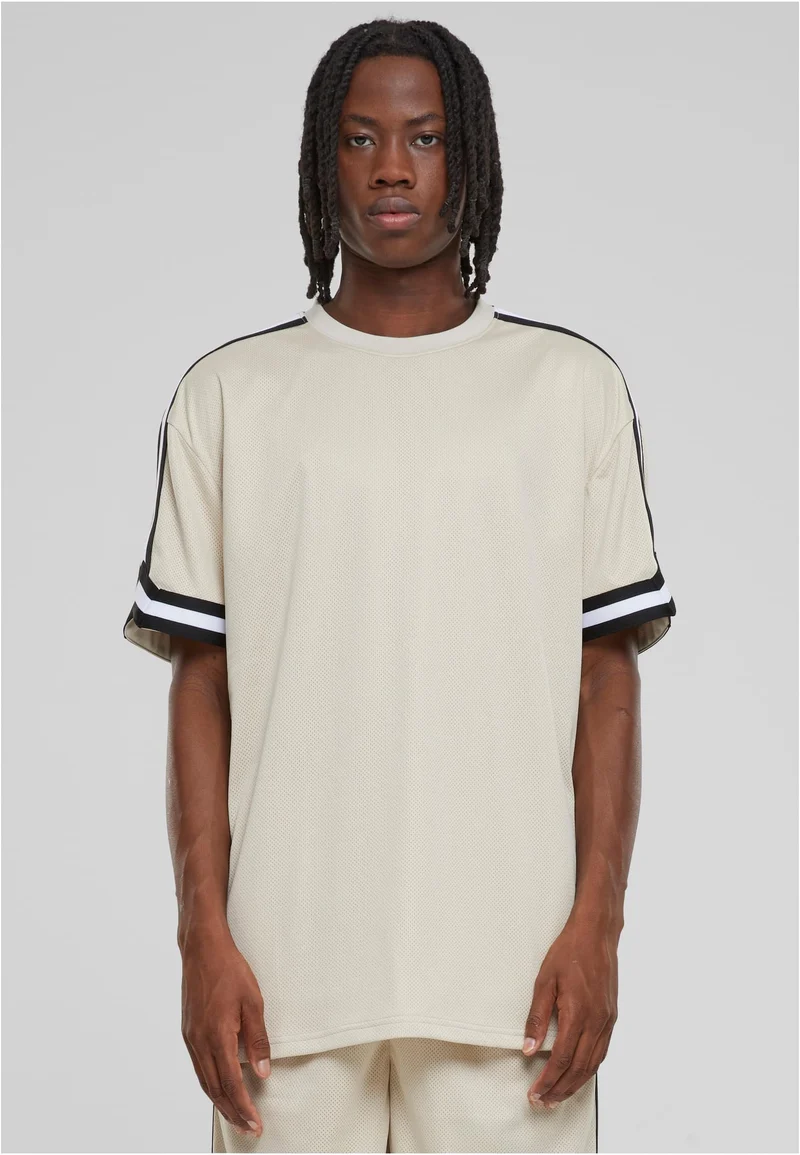 UC Oversized Stripes Mesh Tee