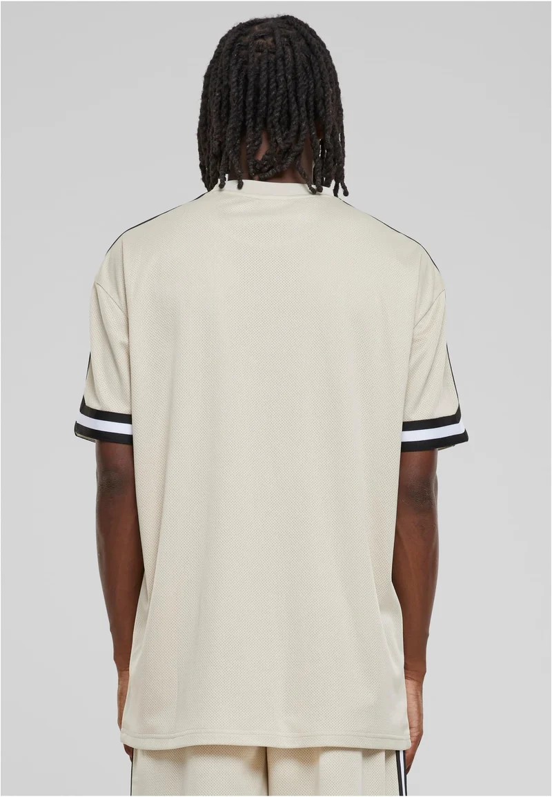 UC Oversized Stripes Mesh Tee