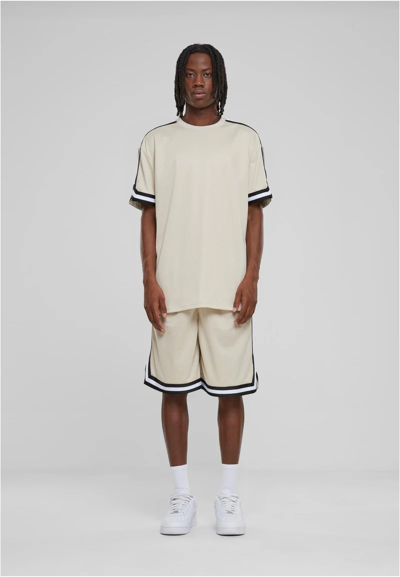 UC Oversized Stripes Mesh Tee