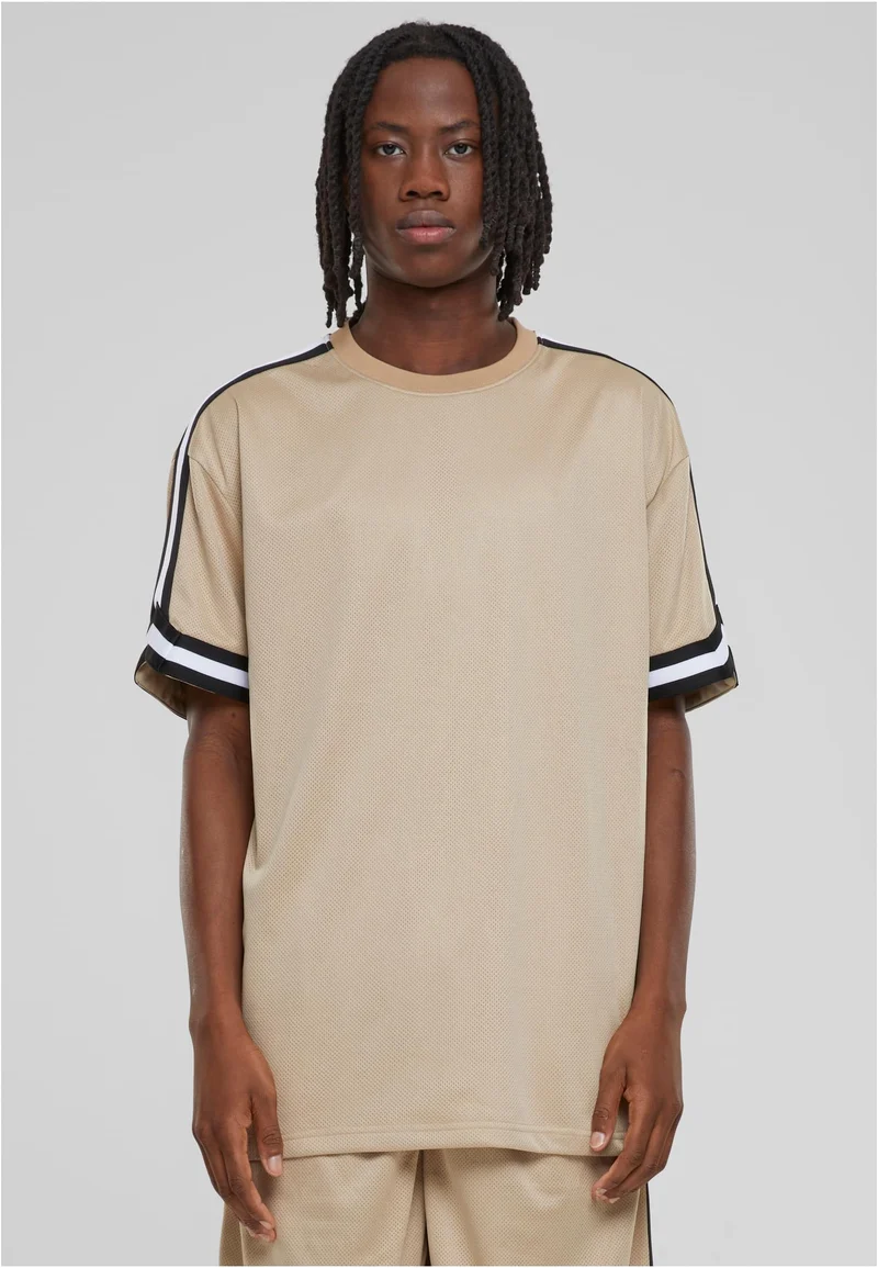 UC Oversized Stripes Mesh Tee