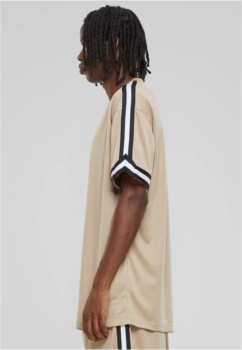 UC Oversized Stripes Mesh Tee
