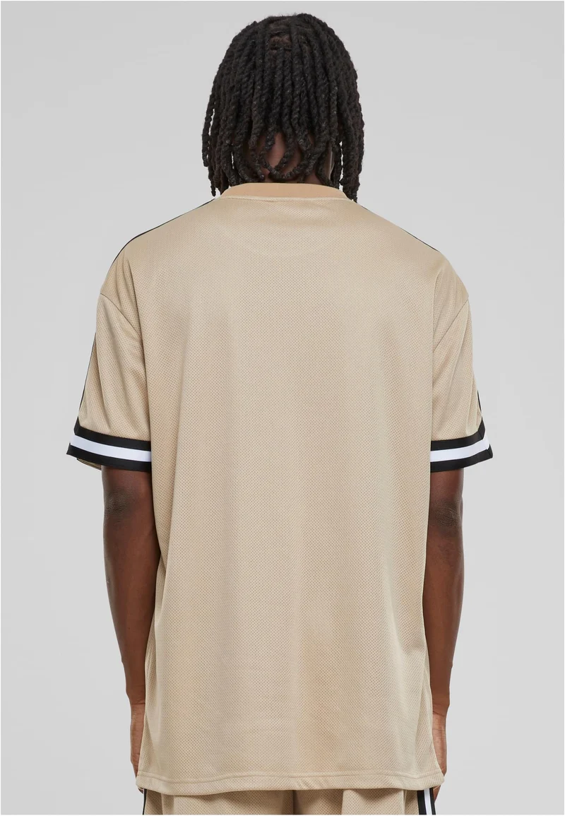 UC Oversized Stripes Mesh Tee