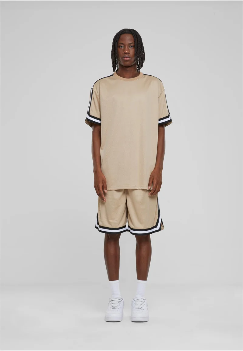UC Oversized Stripes Mesh Tee
