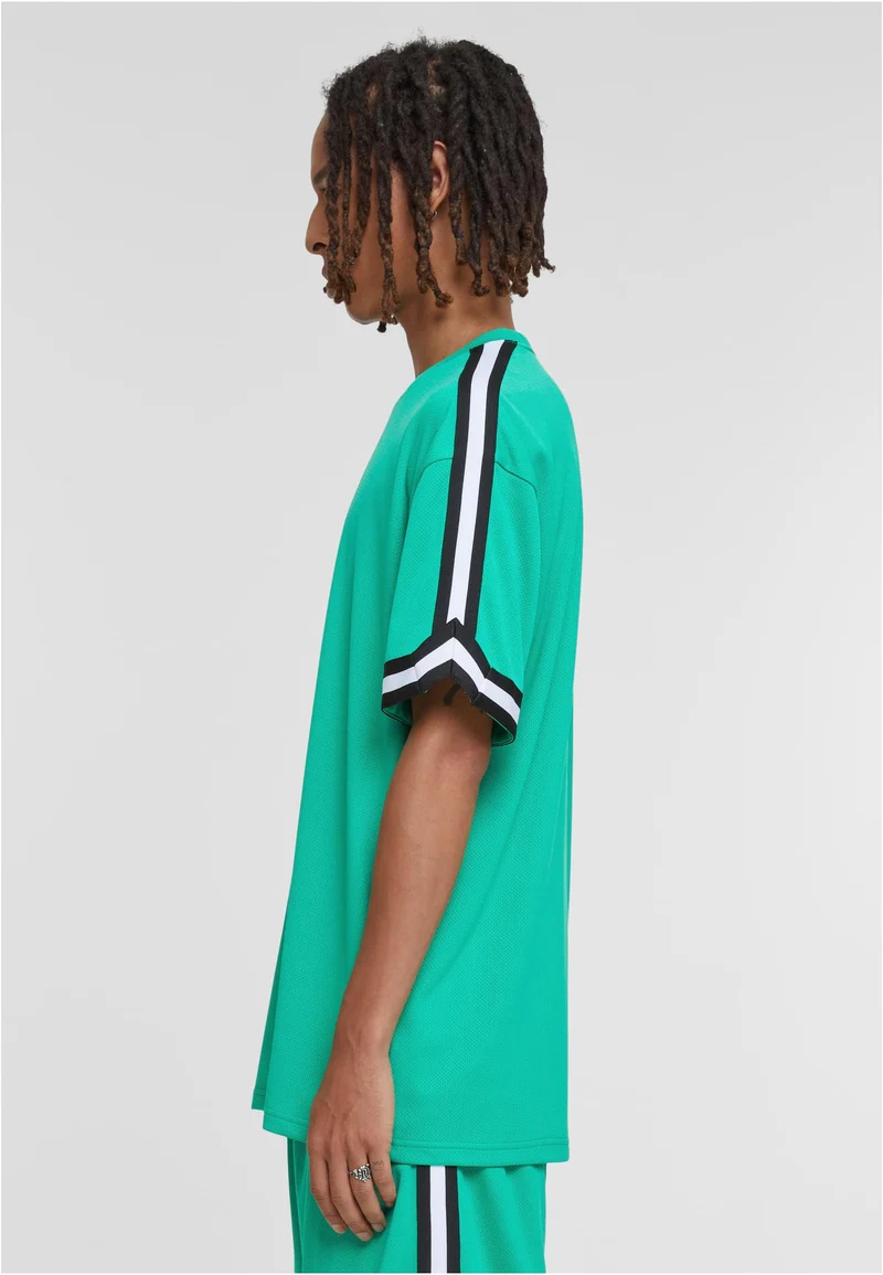 UC Oversized Stripes Mesh Tee