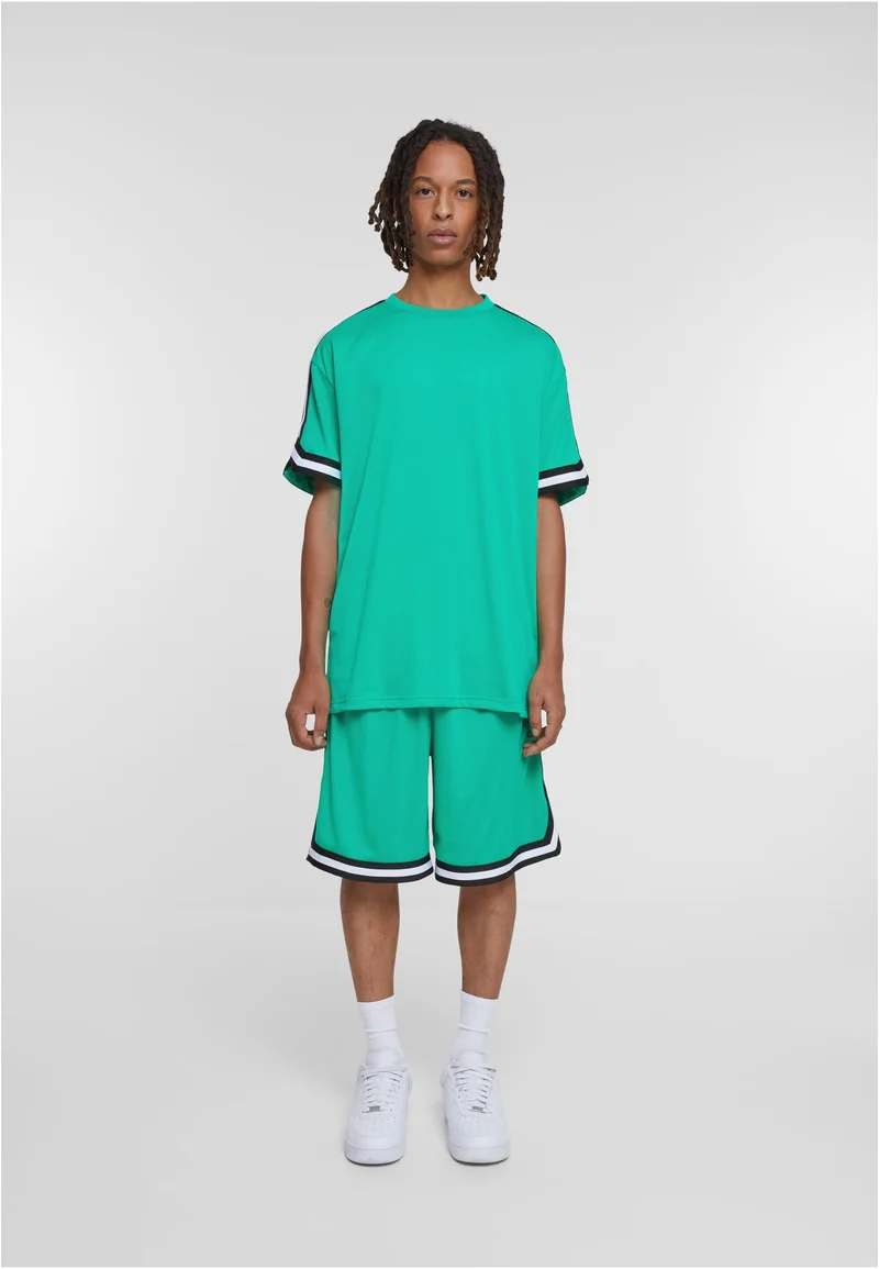 UC Oversized Stripes Mesh Tee