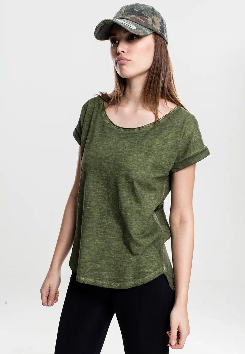 UC Long Back Shaped Spray Dye Tee