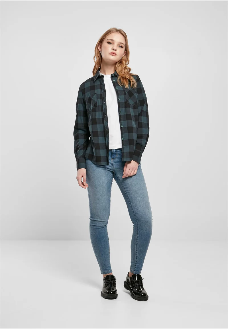 UC Turnup Checked Flanell Shirt