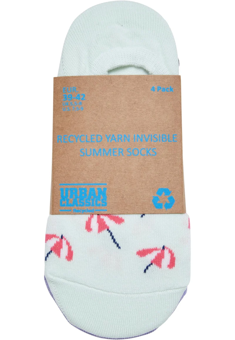 UC Recycled Yarn Invisible Summer Socks 4-Pack